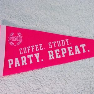 PINK Victoria's Secret | Hot Pink Felt Pennant